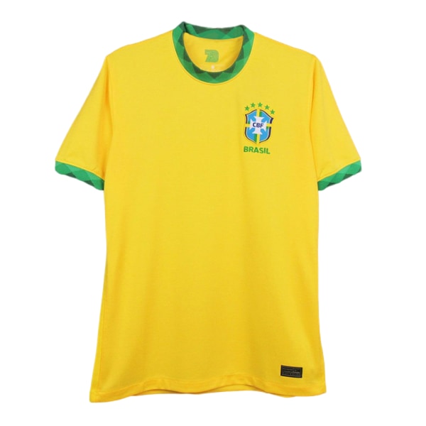 Fotbollströja herr Toppar Brasilien Hemmastadion Messi nr 10 kortärmade kläder home stadium s