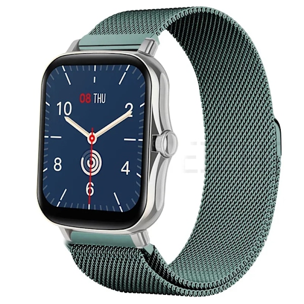 20mm armband för Amazfit GTS 4/3/2e/Mini/stratos 3/2 Metall Magnetisk loop 22mm klockarmband Amazfit Gtr 4/3/pro/2e/bip-u-s-lite Pine Green 17 22mm watch band