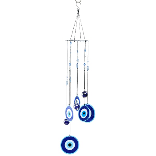 Färgglada Wind Chimes Välsignelse Skyddsdekor för hemträdgård Balkong hängande dekoration c