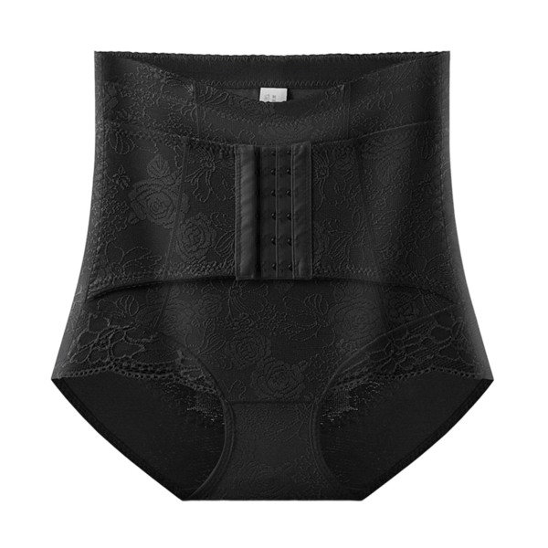 Mid waist buken trosor för kvinnor hög elasticitet rumpa lyfta Shapewear trosor black xl