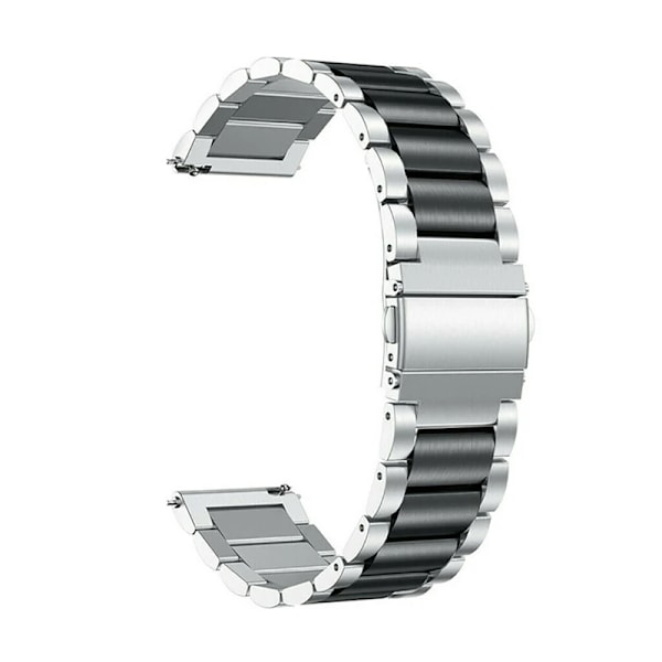 22mm 20mm Rostfritt Stål Armband För Amazfit Bip 6 5 Band För Amazfit Active 2/GTS 4 3/GTR 4 3 2/Cheetah Square/Round/Balance 2 Silver Black 22mm width band