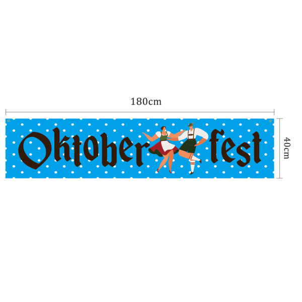 Oktoberfest Festival Banner Färgglad temafestival hängande banderoll för hemmabar a