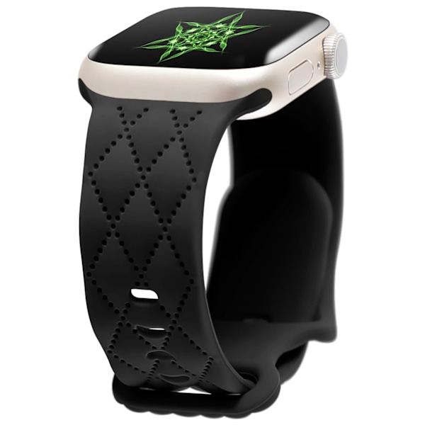 Nytt silikonarmband för Apple Watch Band 41mm 40mm 45mm 44mm 49mm 46mm 42mm armband iwatch ultra 2 series 10 SE 9 8 7 6 5 band Black 49 46 45 44 42 mm