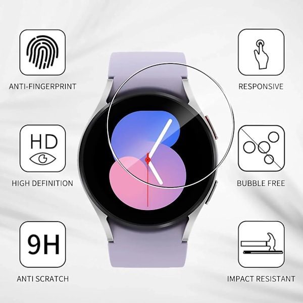 Skärmskydd för Samsung Galaxy Watch 6 5 4 40MM 44mm Classic 43 47mm 42MM 46MM Härdat Glas Klara Skyddsfilmer Galaxy Watch5 44MM 3PCS