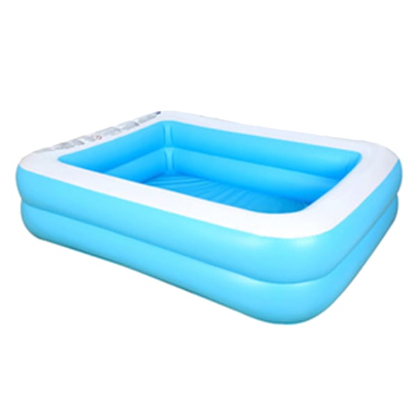 Baby Kid uppblåsbar pool plaskdamm stor storlek förtjockad kvadratisk pool 110x88x33