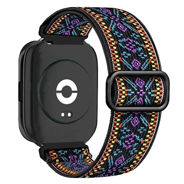 20mm 22mm Universal Nylonrem för Xiaomi Redmi Watch 5 3 Active/Lite Sport Andningsbart Band Elastiskt Ersättningsarmband Bohemia-Pu 20mm