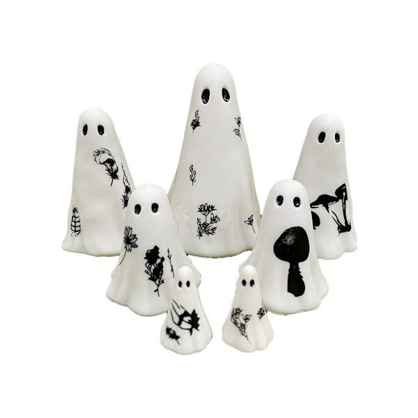 Skulptur av spökfigurer Lägger till fantastisk Halloween-stämning för Halloween Yard Garden set of seven