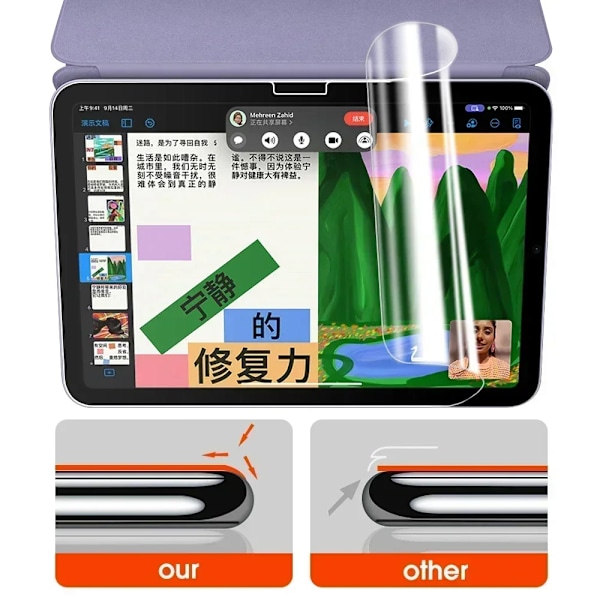 Paperfeel Filmer Mjuka PET Matt Skärmskydd för Apple IPad 9 8 7 6 Mini 7 6 5 IPad Pro Air 4 5 Papperskänsla Anti-Glare Skydd For iPad 5 6