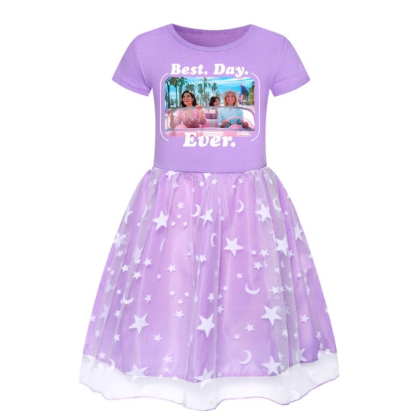 Barbie The Movie Barn- och flickkjol Star Rainbow Lace Skirt skirt rose red+bag 130cm