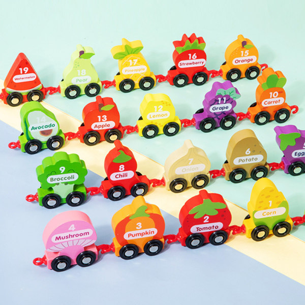 Set leksak för småbarn Tidig utbildningspresent för barn pojkar och flickor small train