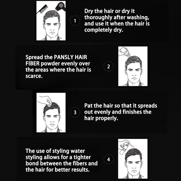 Hair Tonic Powder döljer håravfall på några sekunder för män och kvinnor default