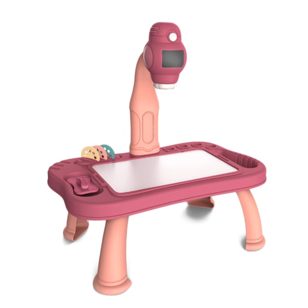 Smart projektor för barn Set Projektor Pedagogisk leksak Lär dig rita Set för barn pink