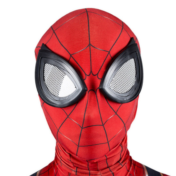 Halloween Cosplay Performance Scenhuvud， Cover för barns Expedition Expedition Stål Anime Glasögon， Tight Fit Spider Man Mask black adult lens design