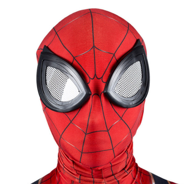 Halloween Cosplay Performance Scenhuvud， Cover för barns Expedition Expedition Stål Anime Glasögon， Tight Fit Spider Man Mask spider man lens headcover