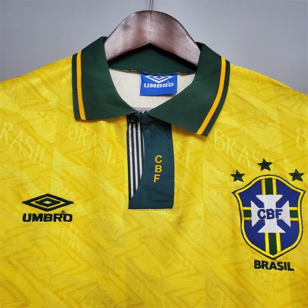Brasiliansk retro fotbollströja 1991/1993 för fotbollströja för tonåringar customized xxl