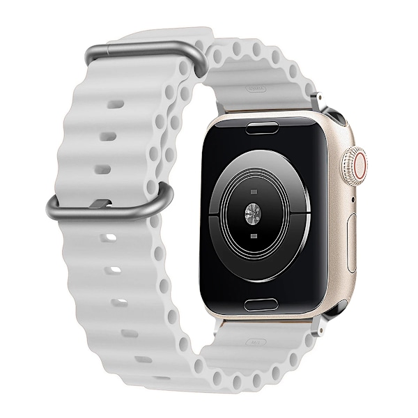 Silikon Ocean armband för Apple Watch band Ultra Series 9 SE iwatch 42mm 44mm 45mm 49mm 38mm 40mm 41mm correas 49 44 45 mm band W 38mm 40mm 41mm