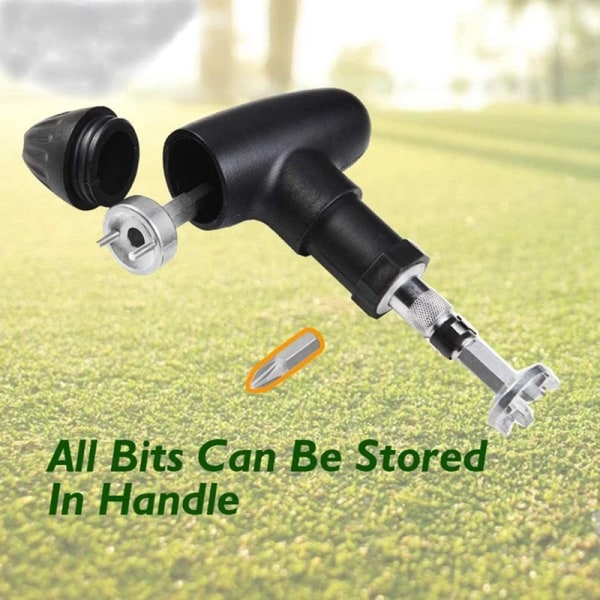 Golfsko Spike Remover Bärbart verktyg Ergonomiskt handtag Multifunktion för golfare as show