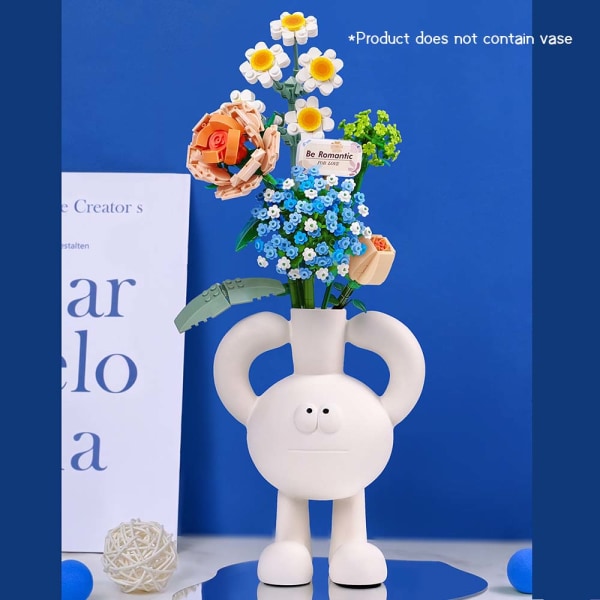 Odödlig blomma minifigur Alla hjärtans dag leksak byggstenar modell leksaker b