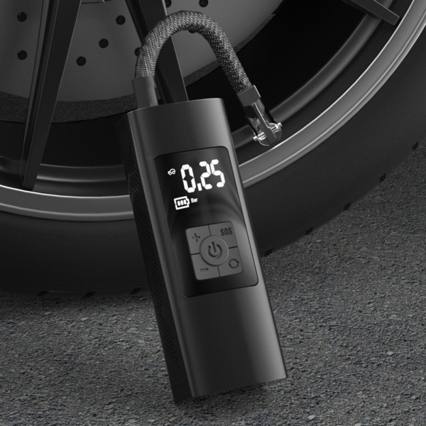 Bärbar billuftpump sladdlös smart däckpump Multipurpose luftkompressor däckpump för cykeldäck kulor usb charging