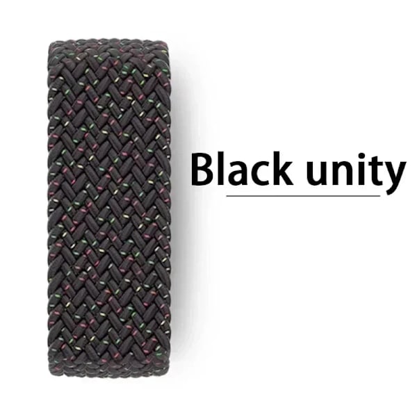 Armband för Apple Watch Series 10 46mm 42mm 9 7 8 5 SE 6 44mm 45mm 40mm 38 41mm Ultra2 49mm armband correa Flätad Solo Loop Rem NEW Black Unity 38 40 41 S10-42mm-S