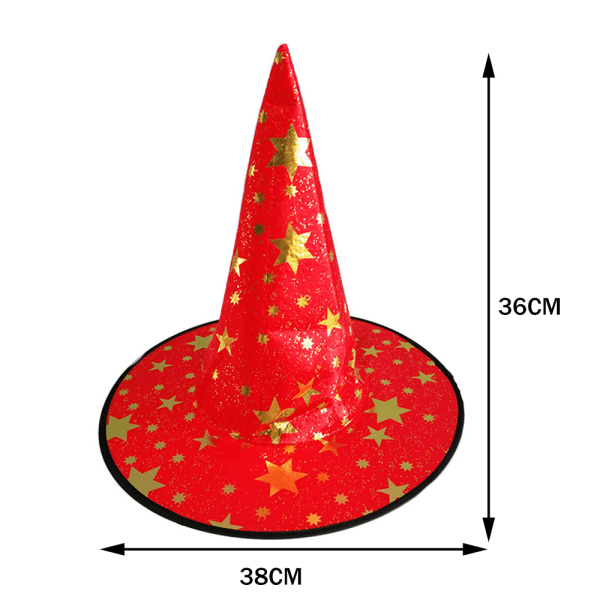 Halloween häxdräkthatt Slitstark lätt häxhatt Födelsedagsjulklappar orange