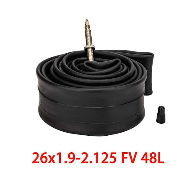 ZTTO Cykel Innerslangar 26/27.5 /29 Tum 1.5-1.75/1.95-2.125 /2.1-2.35 Hjul Däck 48mm Fransk Ventil Schrader Presta Ventiler 26x1.9-2.125 FV 48L 1pcs