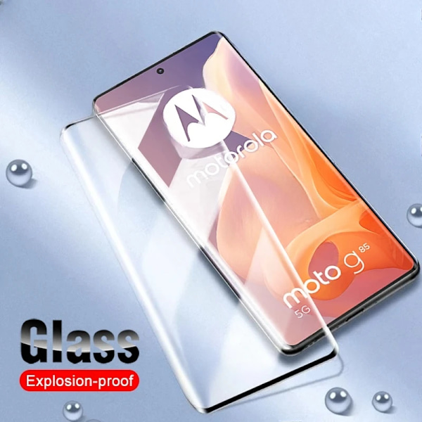 999D Böjt 9H Härdat Glas För Motorola Moto G85 MotoG85 G 85 85G 5G 2024 XT2427-3 6.67\" Telefonskydd HD Film Black Edge For Moto C85 4G