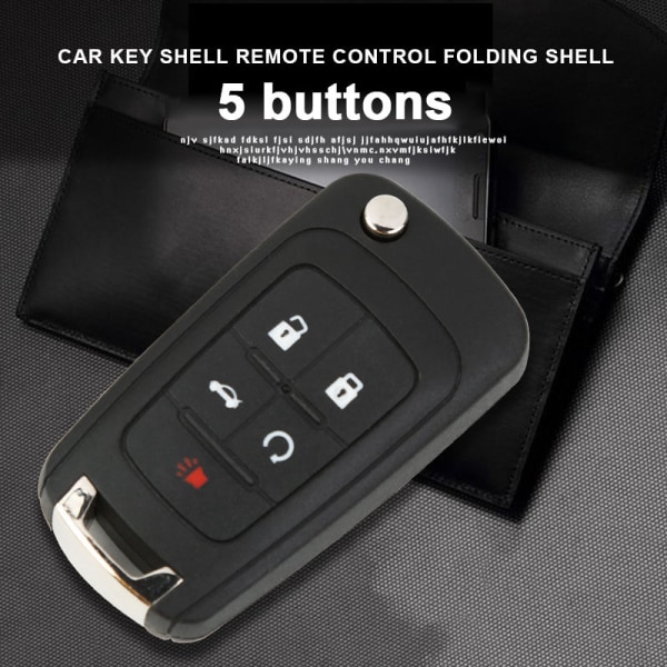 Flipfällbar fjärrkontroll för bilnyckelskal för Chevrolet Cruze Epica Lova Camaro Impala 2 3 4 5 d