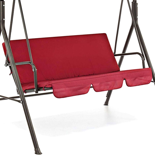 Swing Seat Cover Stol Vattentät kudde Uteplats Trädgård Yard Utomhussäte Byte red