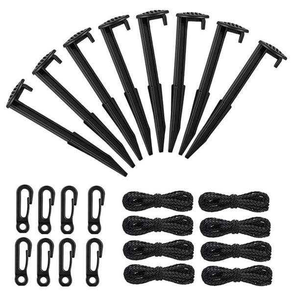 Uppblåsbara Stakes Kit Multipurpose Uppblåsbara Spikes Byte Yard Uppblåsbara tillbehör för trädgård Hem gräsmatta Nytt black