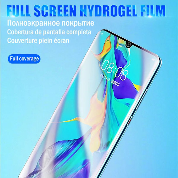 3 st Fullständigt Täckande Skärmskydd För Huawei P30 P50 P40 P20 Mate 30 20 10 40 Pro Plus Lite Hydrogel Film Ej Glas Tillbehör For Mate 40 Pro Plus Hydrogel film