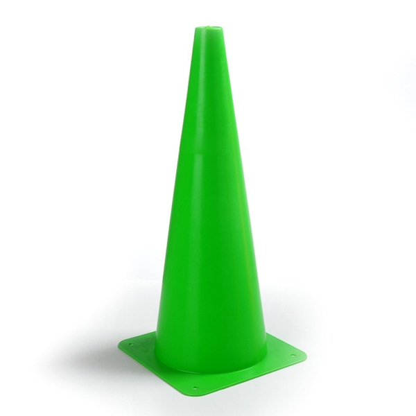 Skylt Bucket Barrier Road Cone Hinder Vägspärrar Markör för fotboll Fotbollsträning green