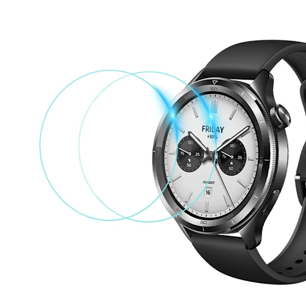 Härdat glas för Xiaomi Mi Watch S4 Smartwatch Skärmskyddsfilm Anti-rep för Xiaomi Mi Watch S3 film Tillbehör 2 Pcs For Mi Watch S3