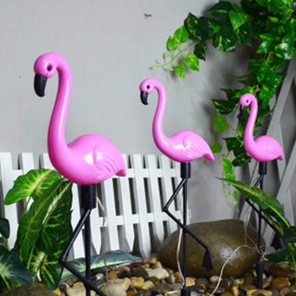 Garden Flamingo Lampa Romantisk Vattentät Ytterlampa för hemmet single