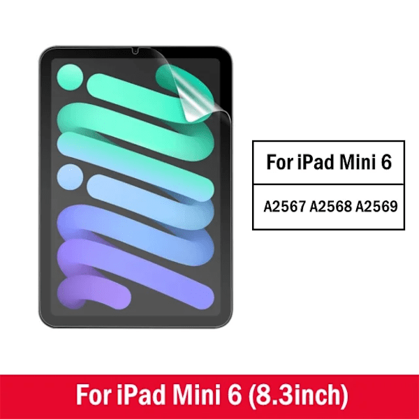Papperskänsla Skärmskyddsfilm Matt PET Målning Skriv För iPad Pro 11 12.9in Air 3 4 5 7:e 8:e 9:e 10:e Gen 9.7 10.2 10.9 For iPad Mini 6