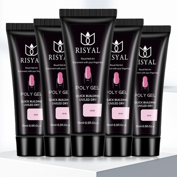 15ml Nails Poly Eetension Gel Förlängning Korta naglar Manikyrverktyg för manikyr nybörjare 9