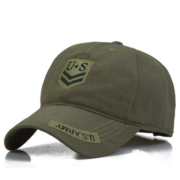 Män Baseball Hat Militarys Training Army Camouflage Cap Utomhus Camping Vandring Solhatt star green