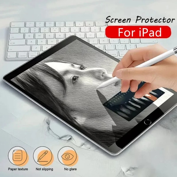 Papperskänsla Skärmskyddsfilm Matt PET Målning Skriv För iPad Pro 11 12.9in Air 3 4 5 7:e 8:e 9:e 10:e Gen 9.7 10.2 10.9 For iPad Air 3