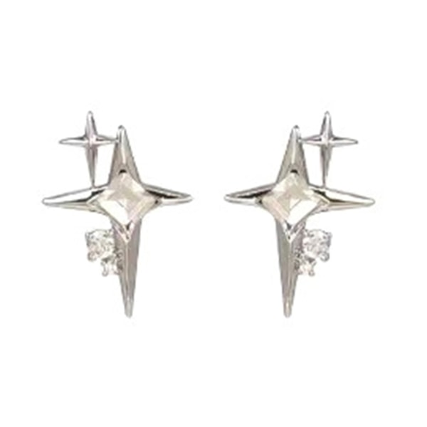 Rhinestones Stud örhängen Shinning Star Zirconia örhängen Örhängen för jubileum Smycken Present stud