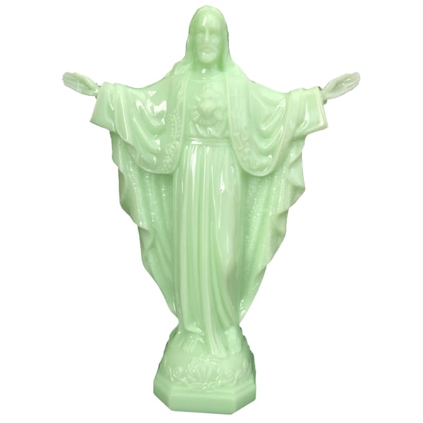 Eternal Light Jesus Luminous Desktop Ornament PVC Staty Present för familj 13,5*4,9*18cm default