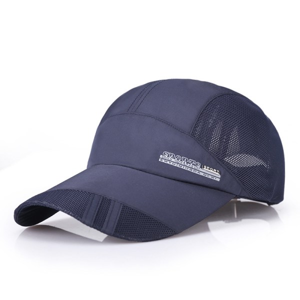 8 färger Herr Dam Justerbar Sport Löp Keps Utomhus Peaked Cap Sommar Solhatt black