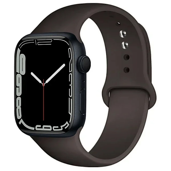 Silikonarmband för Apple Watch-armband 49mm 40mm 44 mm 45mm 46mm 42mm 41mm 38mm sportarmband iWatch serie 10 9 8 3 SE ultra 2 59 coast gray 38 40 41 S10-42mm SM