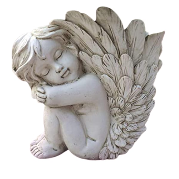 Cupid Angel Blomvaser Vintage Angel Resin Skulpturer Hantverk default