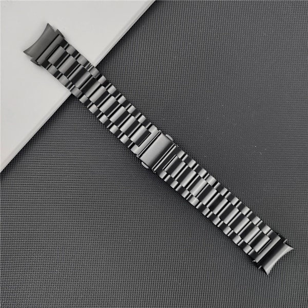 Inga glipor Correa för Galaxy Watch 7 6 5 4 44mm 40mm 5pro armband 45mm stålarmband för Samsung Galaxy Watch 6 4 Classic 47mm 46mm 43mm black watch 7 6 40mm