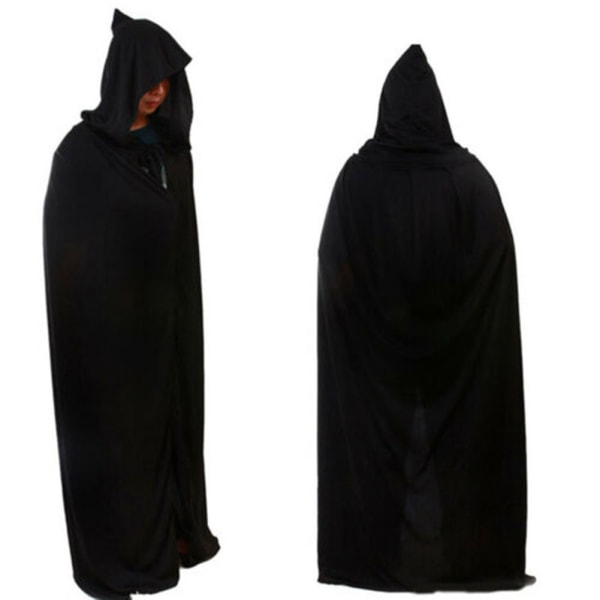 Halloween kostym mantel Lång huva Golden Velvet Fancy Dress Grim Reaper Costume red xl