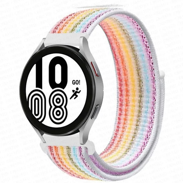 Nylon Loop Band för Samsung Galaxy Watch 6 4 7 classic/5 Pro/active 2/Gear S3 20mm/22mm Armband Huawei watch GT 2e 3 pro rem seven color 19 20mm