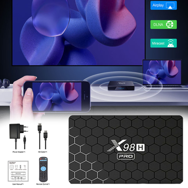 HD 4K Android12 Smarts TV Box Multifunctional Medias Player för TV-spel 4g 64g au plug