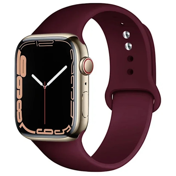 Silikonarmband för Apple Watch-remmar 49mm 40mm 44 mm 45mm 46mm 42mm 41mm 38mm sportarmband iWatch serie 10 9 8 3 SE ultra 2 77 Violets 42 44 45 49-46mm M-L