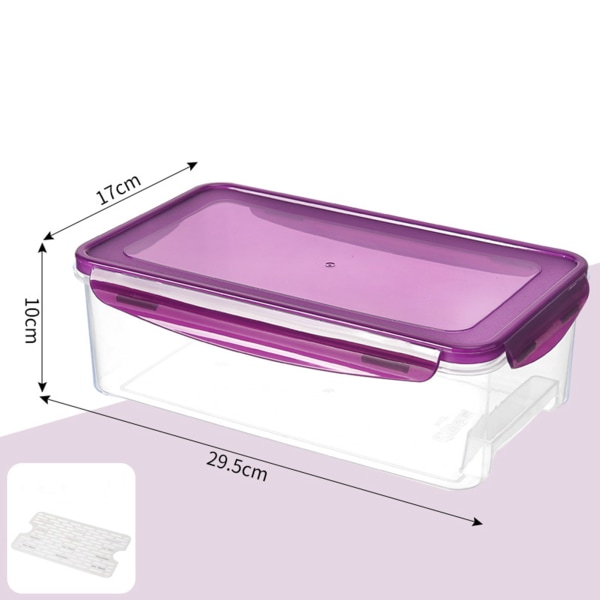 Matbehållare med Easy Grip-bas Läcksäker matbehållare för livsmedelslagringsorganisation 1