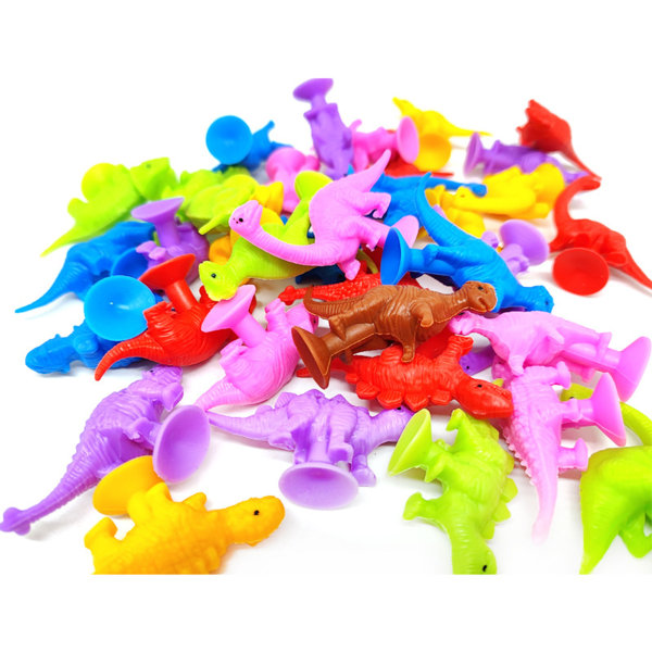 Mini Dinosaur Sugkopp Leksaker Anti-stress Squeeze Leksaker Kreativa Squeeze Leksaker Nyhet Dekompression Leksaker för avlastning random